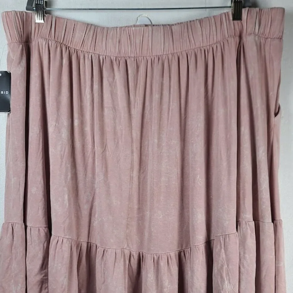 Torrid Women's Pink Super Soft Tiered Circle Pleated Casual Mini Skirt Size 3X - Picture 8 of 10